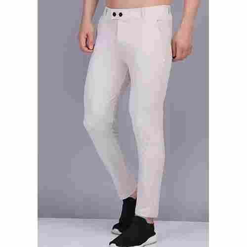 Mens Fourway Lycra White Fabric Trouser