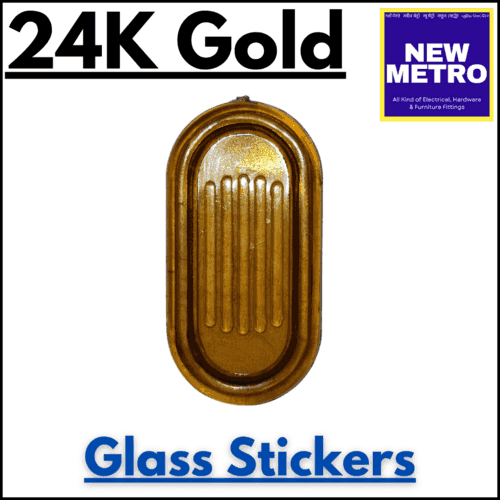 Slinding Glass Stickers -24k Gold