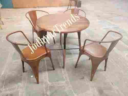 Round Dining Table With four Chair