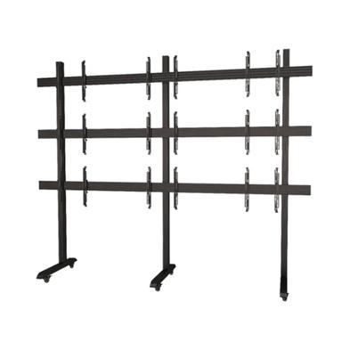 Stainless Steel Multiple Tv Cart Video Wall Floor Stand