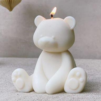 White Puppy Shape Candle