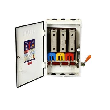White Selvo 63A 415 Volts Three Phase Neutral Rewireable Switch Fuse Units