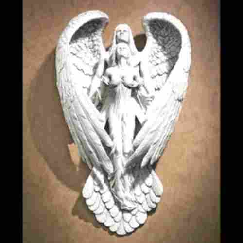 White Fiber Angel Sculpture Statue