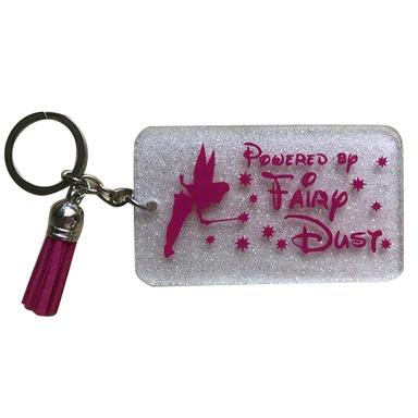 Pink Printed Acrylic Keychain