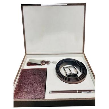 Brown Leather Gift Set