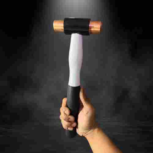 Non sparking Copper hammer with uhmw handle with rubber grip