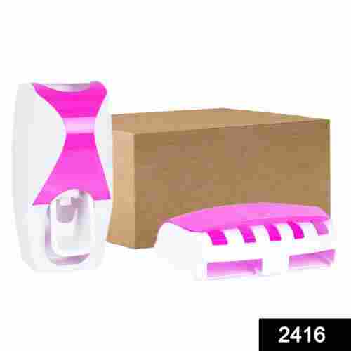 Squeeze Toothpaste Dispenser with 5 Toothbrush Holder (2416)