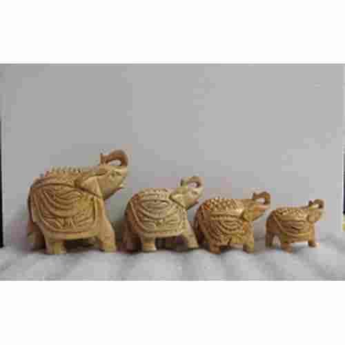 Wooden Slami Carving Elephant Set
