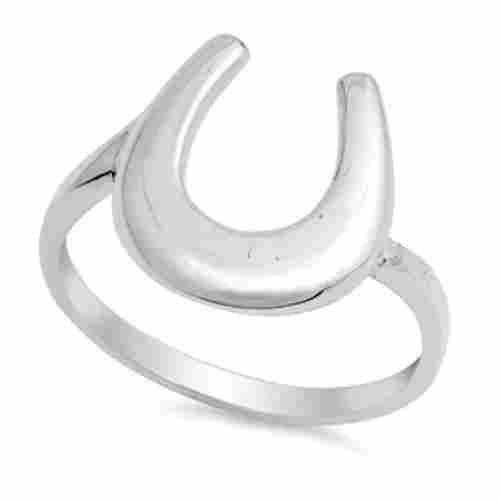 925 Sterling Silver Alluring Handcrafted Animal Shoe Plain Silver Ring