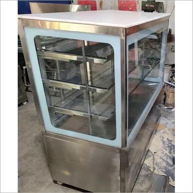 Stainless Steel Small Flat Glass Display Counter