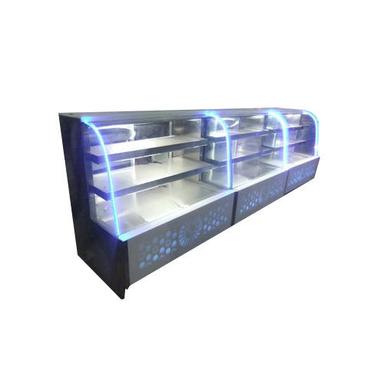 Silver Commercial Display Counter