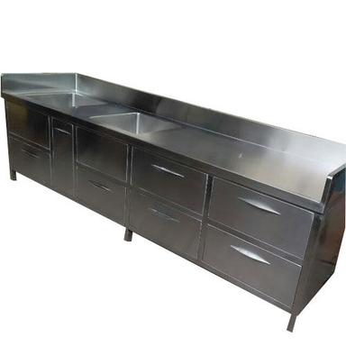 Silver Under Counter Table Top Fridge