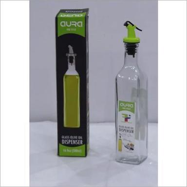 Transparent Olive Oil Glass Dispenser Bottle