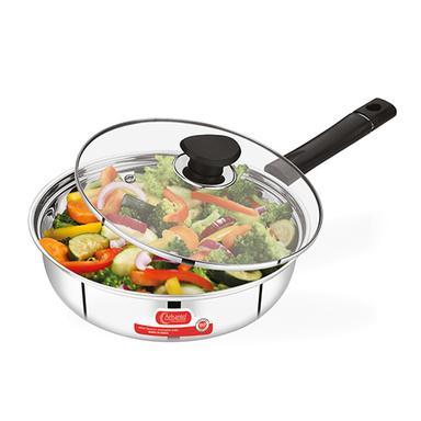 Silver Stainless Steel Fry Pan