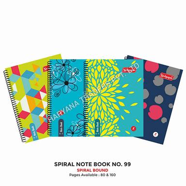 High Quality Spiral Notebook No. 99 80 Pages (18.5Cm X 25.0Cm)