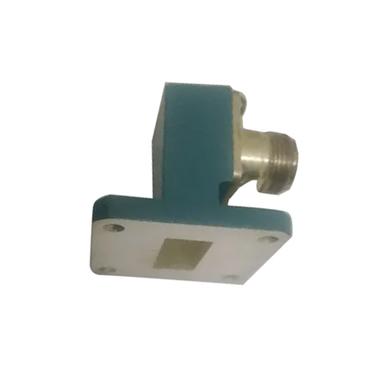 Blue Brass Coaxial To Waveguide Adapter