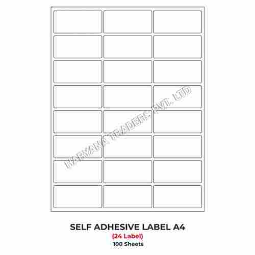 A4 (ST24) Address Label (64mm x 34mm x 24) (Self Adhesive Label for Inkjet-Copier-Laser Printer)