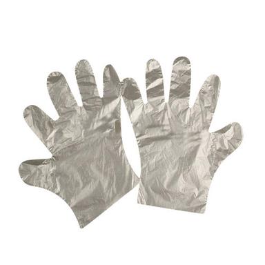 Gray Disposable Plastic Gloves