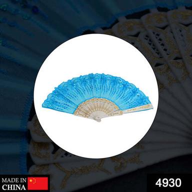 Hand Folding Fan Chinese Vintage Style Handheld Fan With Fabric Sleeve (4930) Age Group: All Age Group