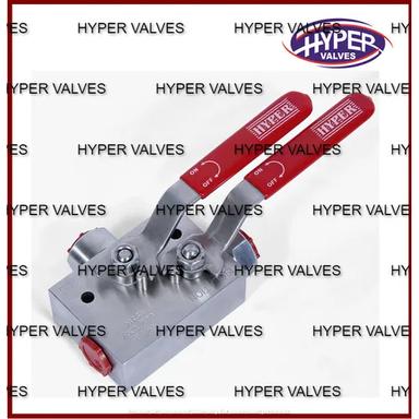 Silver Block And Bleed Ball Valve