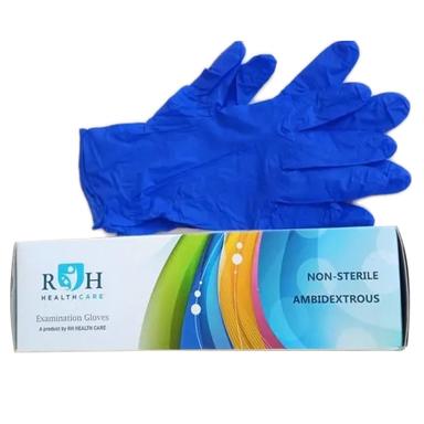 Blue Non Sterile Latex Examination Gloves