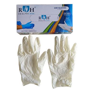 White Latex Examination Hand Gloves