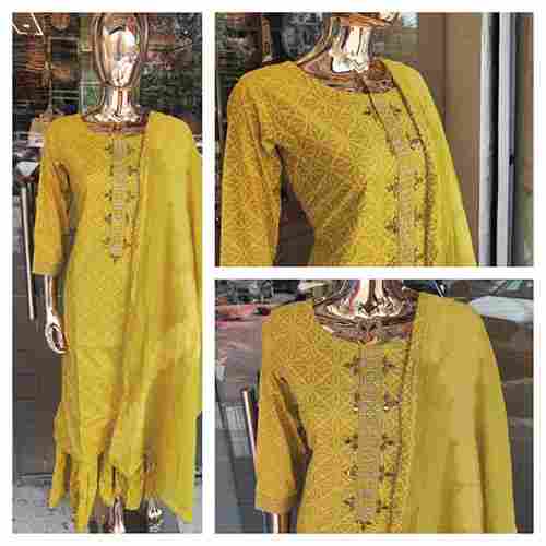 Cotton Lurex Sharara 3 Pcs Set