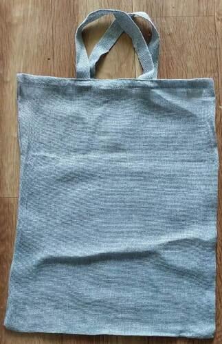 Grey Mellange Plain Cotton Bags