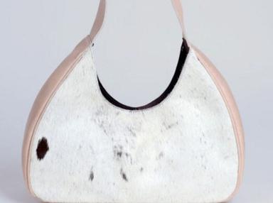 cowhide handmade shoulder bag