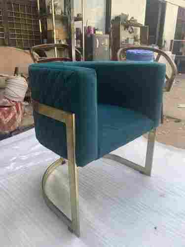 iron valvat cushion dining chair for cafe rastaurants
