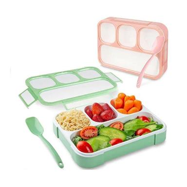 Multicolor 4 Compartments Lunch Box