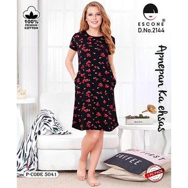 Different Colours Available Ladies Escone Premium Printed Dress