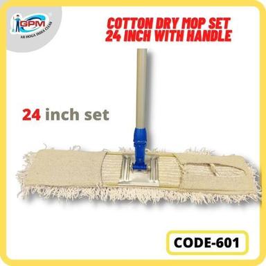 Off White 24 Inch Cotton Dry Mop Set