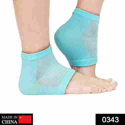 Heel Pain Relief Silicone Gel Heel Socks (Multicolor) (0343)