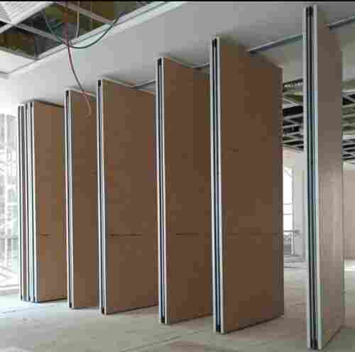 Sliding folding partition