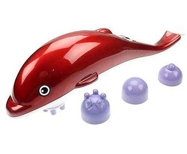 Red Dolphin Handheld Body Massager To Aid Pain And Stress (1221)