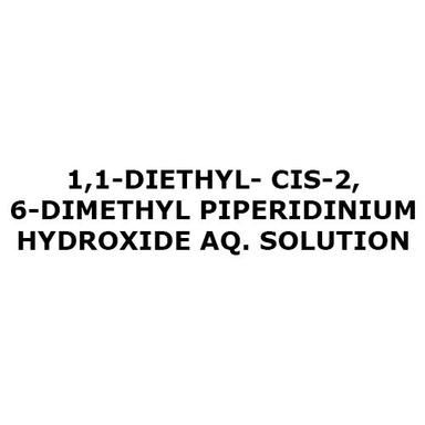 1 1-Diethyl- Cis-2 6-Dimethyl Piperidinium Hydroxide Aq. Solution Cas No: 244048-96-2