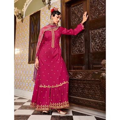 Indian Marigold Red Designer Salwar Suit