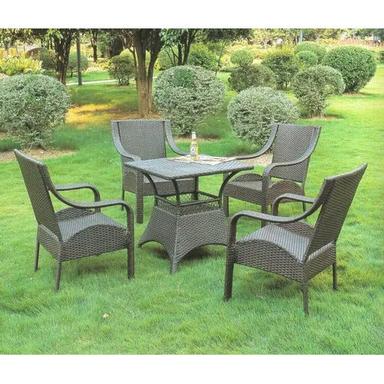 Grey Restaurant Patio Bamboo Table And Chair Set
