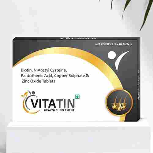 Biotin N-Acetyl Cysteine Pantothenic Acid Copper Sulphate And Zinc Oxide Tablets