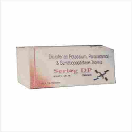Diclofenac Potassium Paracetamol and Serratiopeptidase Tablets