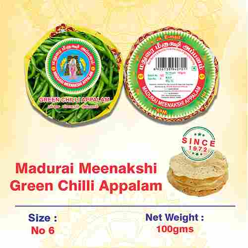 Green Chilli Appalam Papad