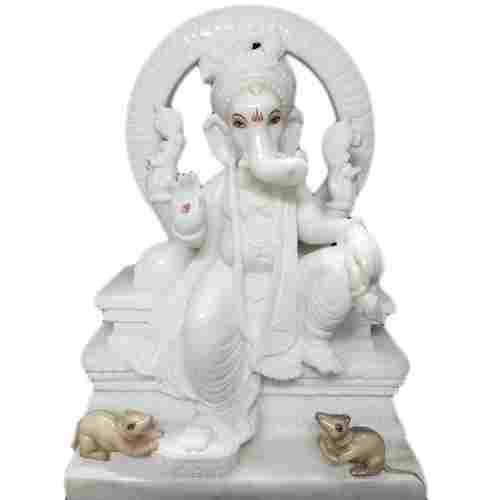 white marble lord ganesh idol