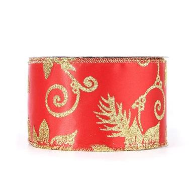 Red Christmas Wrapping Ribbon Roll