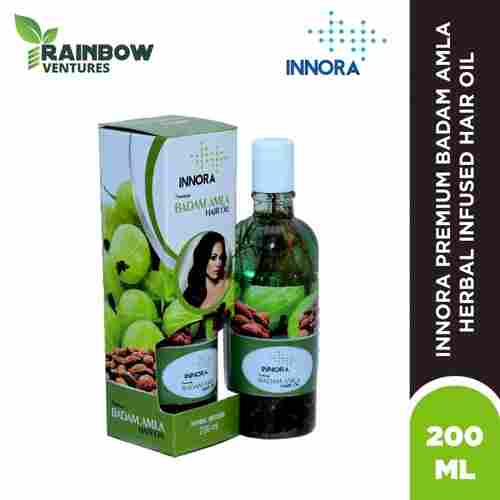 HCHO0003 200ml Innora Premium Badam Amla Herbs Infused Hair Oil