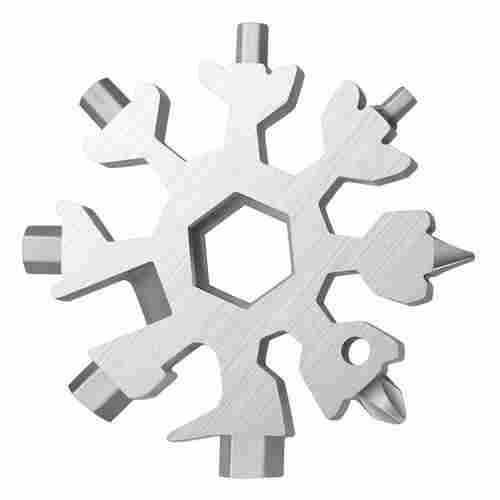 Snowflake Multi-Tool Stainless Steel Snowflake Bottle Opener (1787)