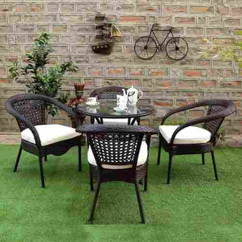 4 Seater Outdoor Wicker Dining Table Set