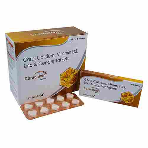 Coral Calcium Vitamin D3 Zinc And Copper Tablets