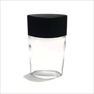 White 100Ml Round Glass Bottle