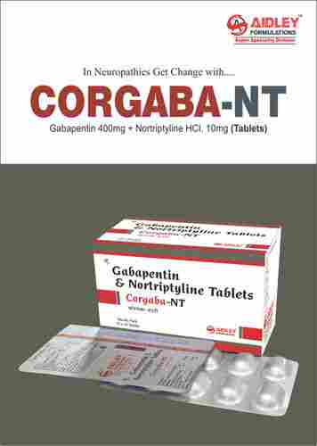 Tablet Gabapentin 400mg + Nortrytline 10mg